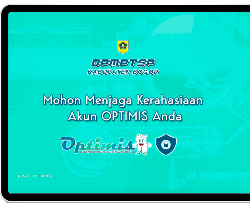 Tampilan OPTIMIS — Perizinan Online